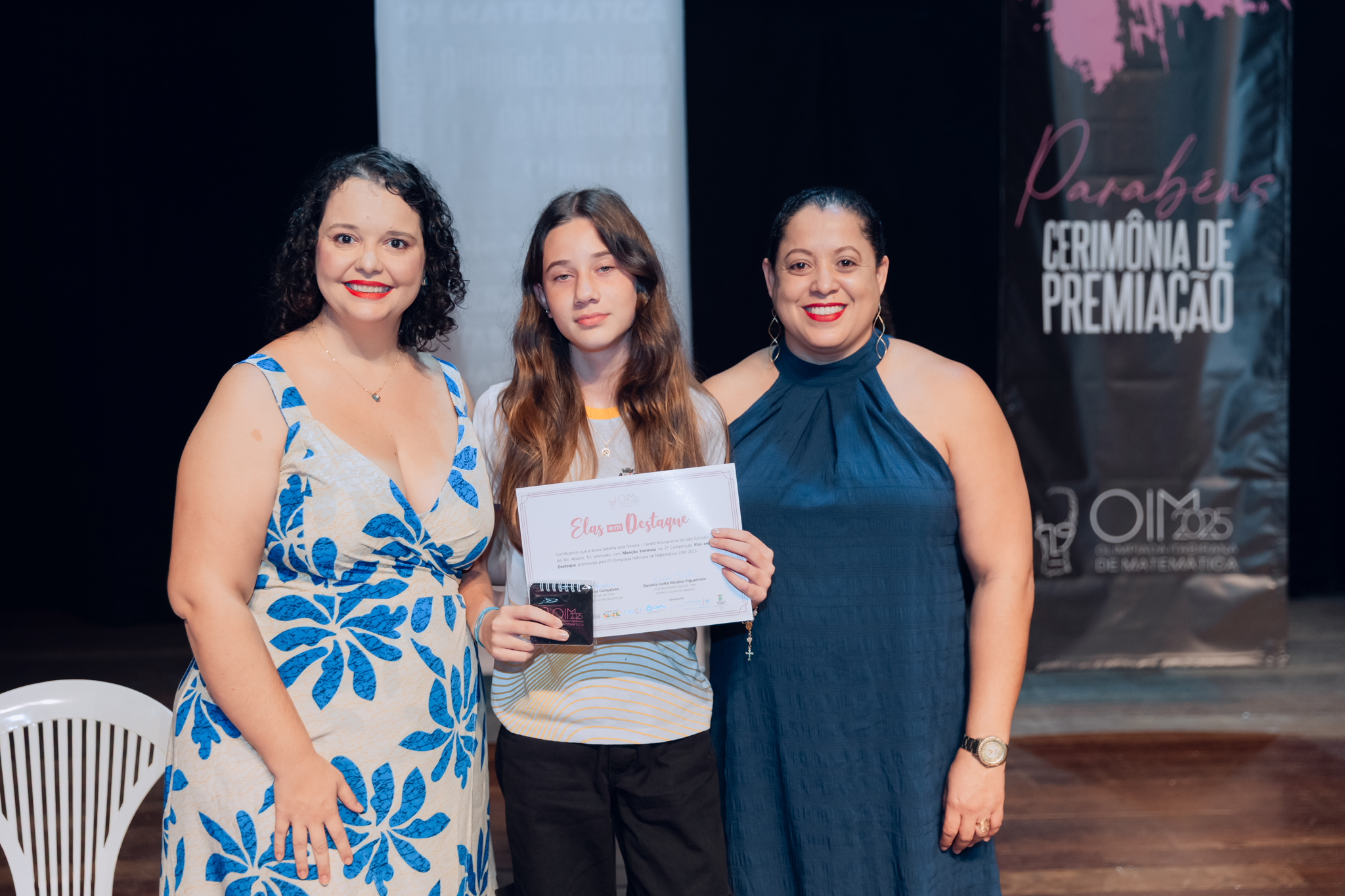 Premiação OIM 2025 - registro da premiação